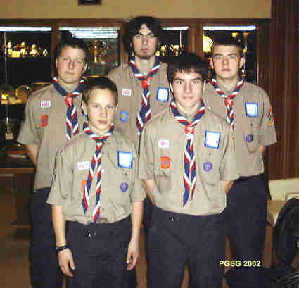 Five PG Scouts going to Worls JAmboree in Thailand